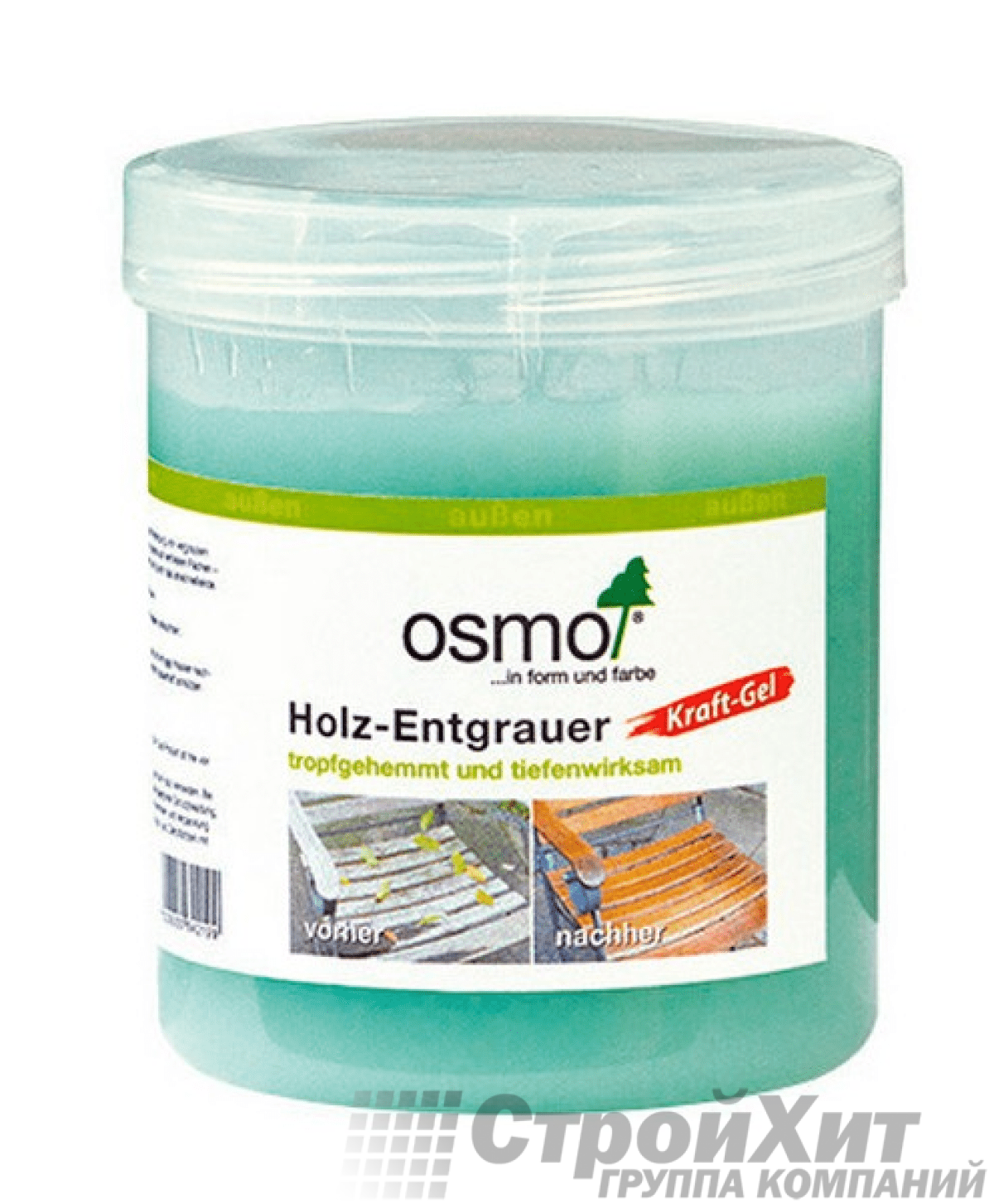 OSMO Holz-Entgrauer Kraft-Gel / Средство для удаления серого слоя древесины