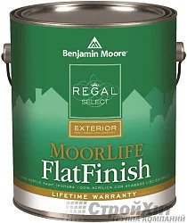 Benjamin Moore 105. Regal Select Exterior Paint-MoorLife Flat Finish акриловая краска