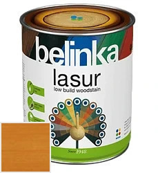 Belinka Lasur NEW / Белинка Лазурь Деревозащитное лазурное покрытие 0.75 л цвет 14 лиственница палитра Belinka