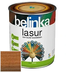 Belinka Lasur NEW / Белинка Лазурь Деревозащитное лазурное покрытие 0.75 л цвет Belinka 16 орех палитра 