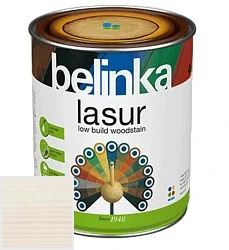 Belinka Lasur NEW / Белинка Лазурь Деревозащитное лазурное покрытие 0.75 л цвет 11 белая палитра Belinka