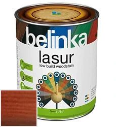 Belinka Lasur NEW / Белинка Лазурь Деревозащитное лазурное покрытие 0.75 л цвет Belinka 17 тик палитра 