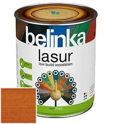 Belinka Lasur NEW / Белинка Лазурь Деревозащитное лазурное покрытие 0.75 л цвет 23 махагон палитра Belinka