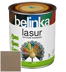 Belinka Lasur NEW / Белинка Лазурь Деревозащитное лазурное покрытие 0.75 л цвет 28 старая древесина палитра Belinka