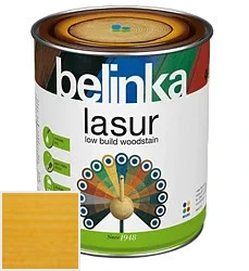 Belinka Lasur NEW / Белинка Лазурь Деревозащитное лазурное покрытие 0.75 л цвет 25 пиния палитра Belinka