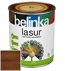 Belinka Lasur NEW / Белинка Лазурь Деревозащитное лазурное покрытие 0.75 л цвет 24 палисандр палитра Belinka