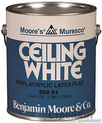 Benjamin Moore 258 Muresco Ceiling White краска для потолка