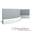 Orac Decor Декоративный гибкий плинтус SX182F CASCADE