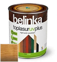 Belinka Toplasur UV Plus  NEW /Белинка Топлазурь УВ плюс Декоративное лазурное покрытие 5 л цвет Belinka 15  Дуб палитра 