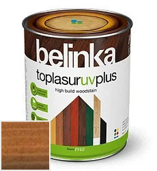 Belinka Toplasur UV Plus  NEW /Белинка Топлазурь УВ плюс Декоративное лазурное покрытие 5 л цвет Belinka 16 орех палитра 
