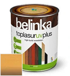 Belinka Toplasur UV Plus  NEW /Белинка Топлазурь УВ плюс Декоративное лазурное покрытие 5 л цвет Belinka 13 Сосна палитра 