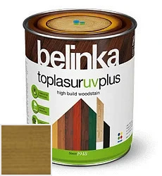 Belinka Toplasur UV Plus  NEW /Белинка Топлазурь УВ плюс Декоративное лазурное покрытие 5 л цвет 27 олива палитра Belinka