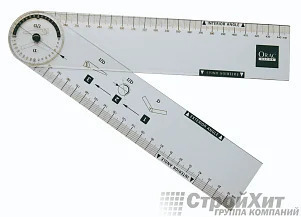 Orac Decor Линейка-транспортир FB15