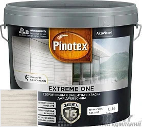 PINOTEX EXTREME ONE 9 л цвет 001 палитра Pinotex "Древесная Гармония"