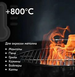 KUDO® Эмаль термостойкая ДЛЯ МАНГАЛОВ