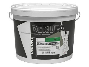 Матовая шпатлевка фасадная тонкая Derufa FF
