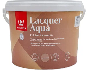 Tikkurila Lacquer Aqua (полуглянцевый) лак интерьерный