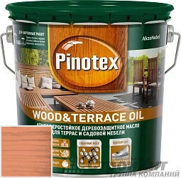 PINOTEX WOOD&TERRACE OIL 9 л цвет 031 палитра Pinotex "Древесная Гармония"