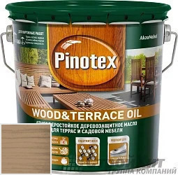 PINOTEX WOOD&TERRACE OIL 9 л цвет 003 палитра Pinotex "Древесная Гармония"
