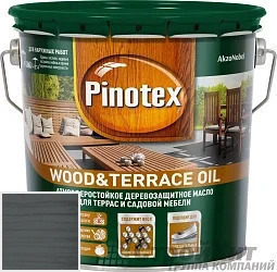 PINOTEX WOOD&TERRACE OIL 9 л цвет 010 палитра Pinotex "Древесная Гармония"