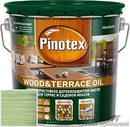 PINOTEX WOOD&TERRACE OIL 9 л цвет 016 палитра Pinotex "Древесная Гармония"