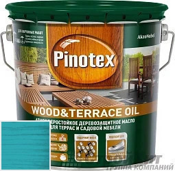PINOTEX WOOD&TERRACE OIL 9 л цвет 014 палитра Pinotex "Древесная Гармония"