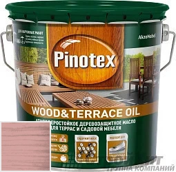 PINOTEX WOOD&TERRACE OIL 9 л цвет 034 палитра Pinotex "Древесная Гармония"