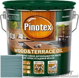 PINOTEX WOOD&TERRACE OIL 9 л цвет 012 палитра Pinotex "Древесная Гармония"