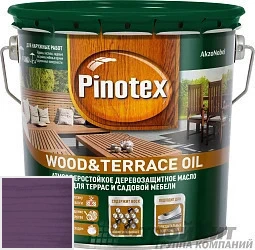 PINOTEX WOOD&TERRACE OIL 3 л цвет 043 палитра Pinotex &quot;Древесная Гармония&quot;