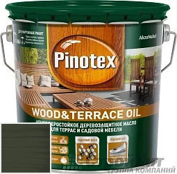 PINOTEX WOOD&TERRACE OIL 9 л цвет 018 палитра Pinotex "Древесная Гармония"