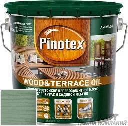 PINOTEX WOOD&TERRACE OIL 9 л цвет 015 палитра Pinotex "Древесная Гармония"
