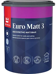 Tikkurila Euro Matt 3 краска для стен и потолков