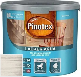 PINOTEX LACKER AQUA Матовый 9л цвет 001 палитра Pinotex "Древесная Гармония"
