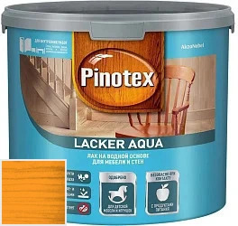PINOTEX LACKER AQUA Матовый 9л цвет 027 палитра Pinotex "Древесная Гармония"