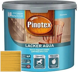 PINOTEX LACKER AQUA Глянцевый 9л цвет 023 палитра Pinotex "Древесная Гармония"