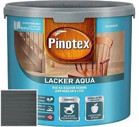 PINOTEX LACKER AQUA Глянцевый 9л цвет 010 палитра Pinotex "Древесная Гармония"