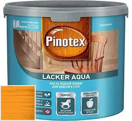 PINOTEX LACKER AQUA Глянцевый 9л цвет 027 палитра Pinotex "Древесная Гармония"