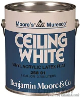 Benjamin Moore 258 Muresco Ceiling White краска для потолка