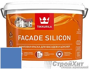 Tikkurila Facade Silicon / Тиккурила Фасад Силикон 9 л цвет U199 палитра TIKKURILA FAÇADE 760