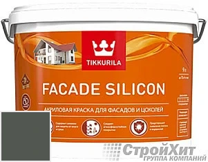 Tikkurila Facade Silicon / Тиккурила Фасад Силикон 9 л цвет Q816 палитра TIKKURILA FAÇADE 760
