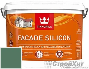 Tikkurila Facade Silicon / Тиккурила Фасад Силикон 9 л цвет U243 палитра TIKKURILA FAÇADE 760
