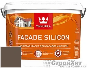 Tikkurila Facade Silicon / Тиккурила Фасад Силикон 9 л цвет Q647 палитра TIKKURILA FAÇADE 760