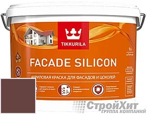 Tikkurila Facade Silicon / Тиккурила Фасад Силикон 9 л цвет D110 палитра TIKKURILA FAÇADE 760
