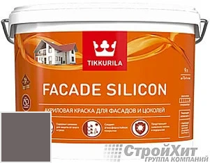 Tikkurila Facade Silicon / Тиккурила Фасад Силикон 9 л цвет Q882 палитра TIKKURILA FAÇADE 760