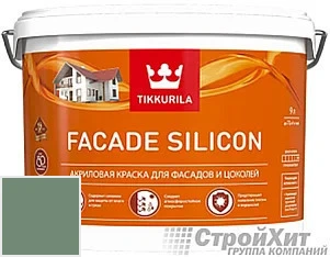 Tikkurila Facade Silicon / Тиккурила Фасад Силикон 9 л цвет Q547 палитра TIKKURILA FAÇADE 760