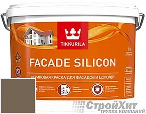 Tikkurila Facade Silicon / Тиккурила Фасад Силикон 9 л цвет Q695 палитра TIKKURILA FAÇADE 760