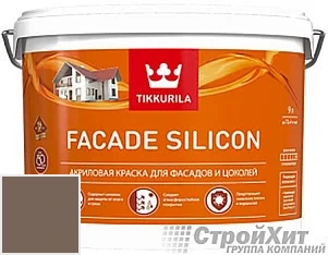 Tikkurila Facade Silicon / Тиккурила Фасад Силикон 9 л цвет Q682 палитра TIKKURILA FAÇADE 760