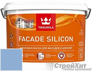 Tikkurila Facade Silicon / Тиккурила Фасад Силикон 9 л цвет U201 палитра TIKKURILA FAÇADE 760