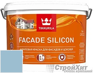 Tikkurila Facade Silicon / Тиккурила Фасад Силикон 9 л цвет U218 палитра TIKKURILA FAÇADE 760