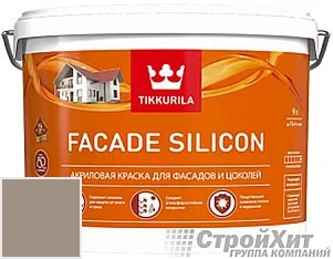 Tikkurila Facade Silicon / Тиккурила Фасад Силикон 9 л цвет Q688 палитра TIKKURILA FAÇADE 760
